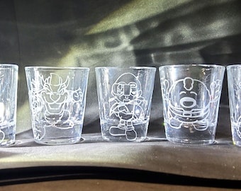 Mario RPG Nuevo juego de 5 vasos de chupito