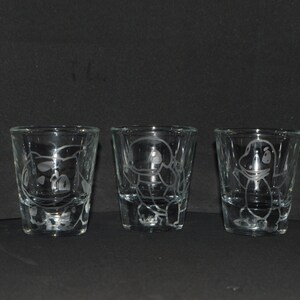 Pokemon starter etched shot glass set of 3 fan art image 5