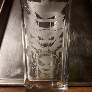 Gastley Haunter Gengar pub glass