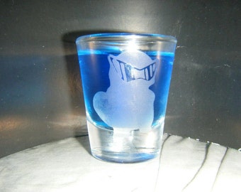 Squirtle Squad leader Etched shot glass Fan Art