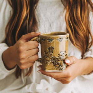 Handmade Happy Forest Floral Coffee Mug - 10oz, Hand-thrown Ceramic – Enjoy  Ceramic Art