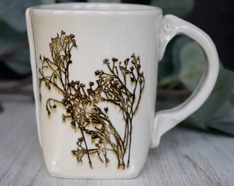 Colleen Deiss Designs — White Floral Mug
