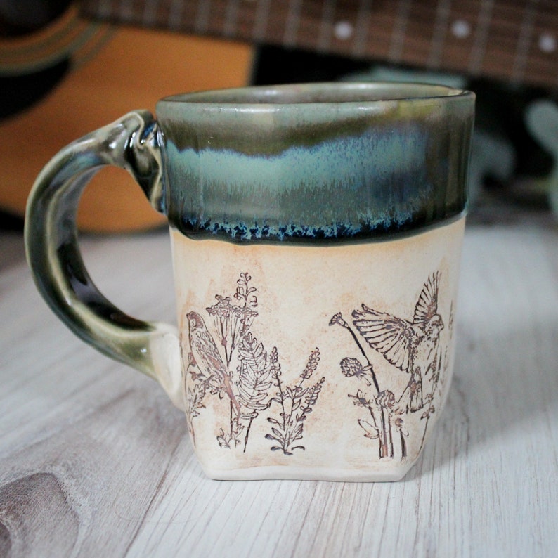 Colleen Deiss Bird Ceramic Mug - Thumbnail 4