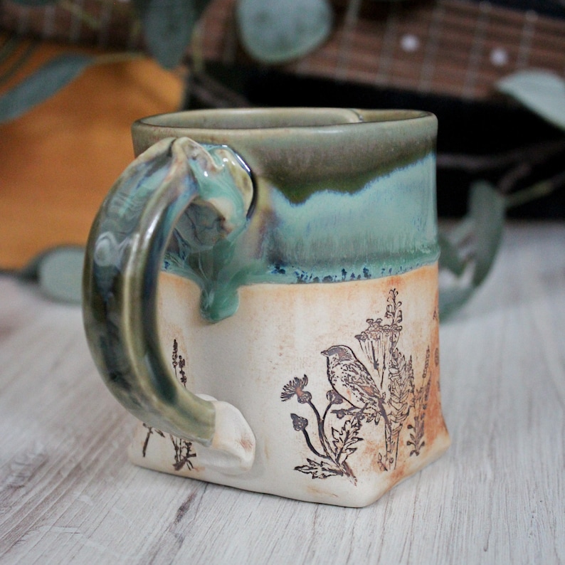 Colleen Deiss Bird Ceramic Mug - Thumbnail 3