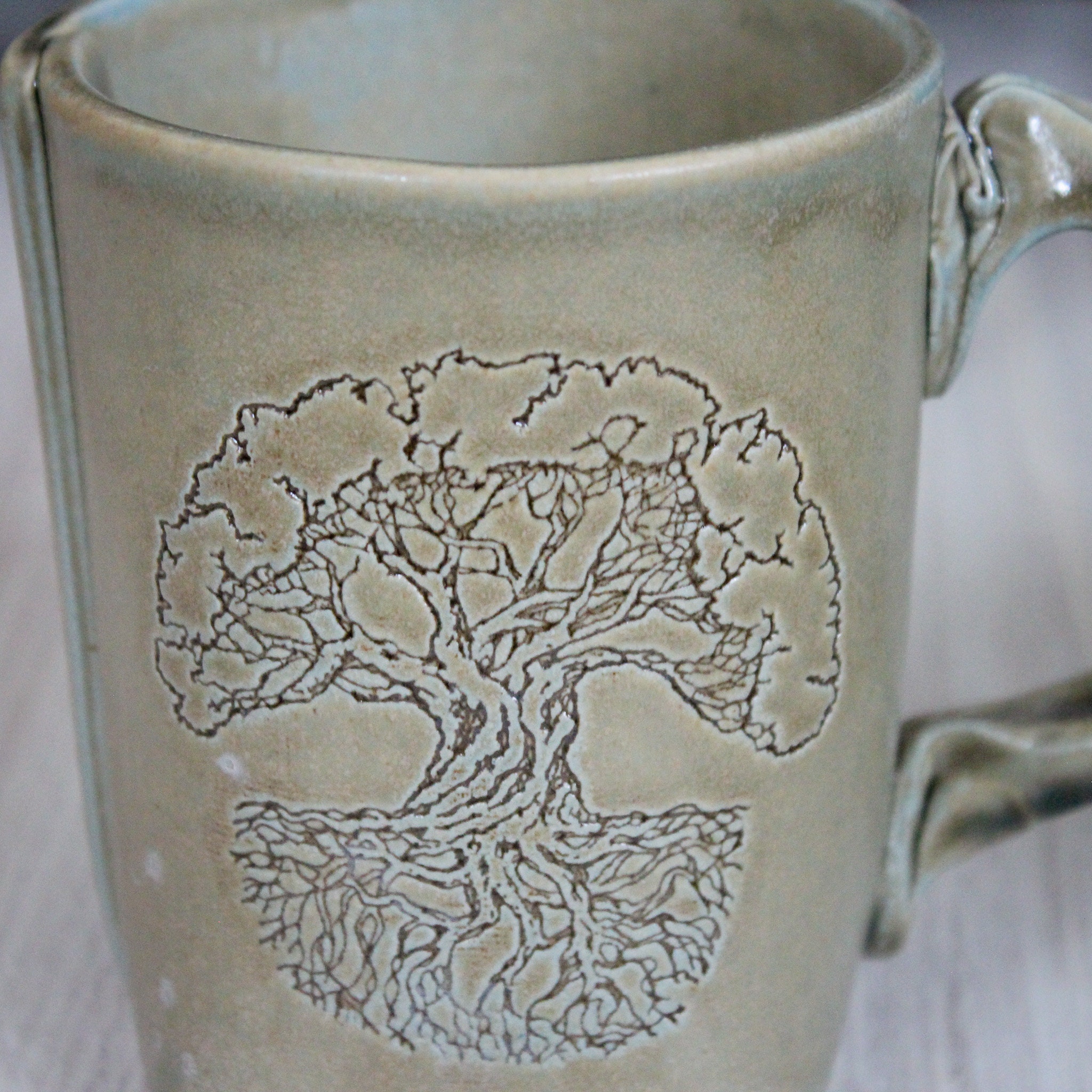 Family Mug - Handmade Medallion Mugs - Mountain Arts Pottery