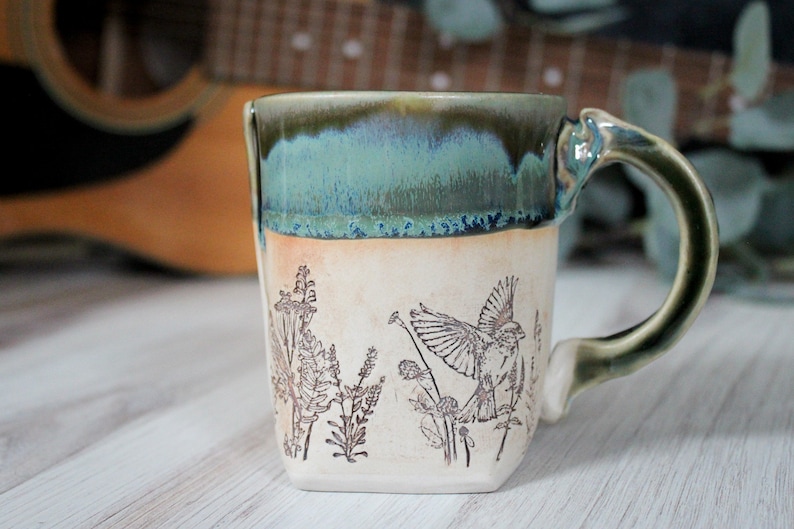 Colleen Deiss Bird Ceramic Mug - Thumbnail 2