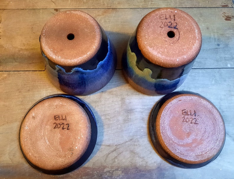 Colorful Planters Handmade Pottery Etsy