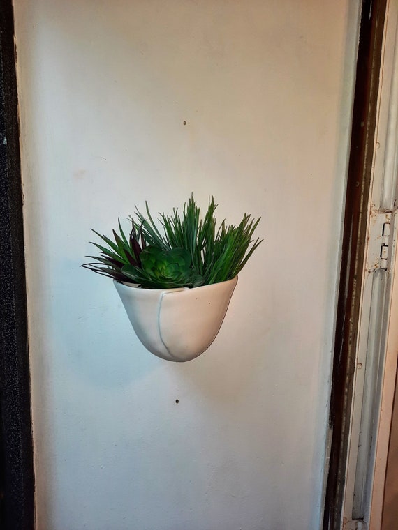 Wall Planter Handmade Pottery Etsy