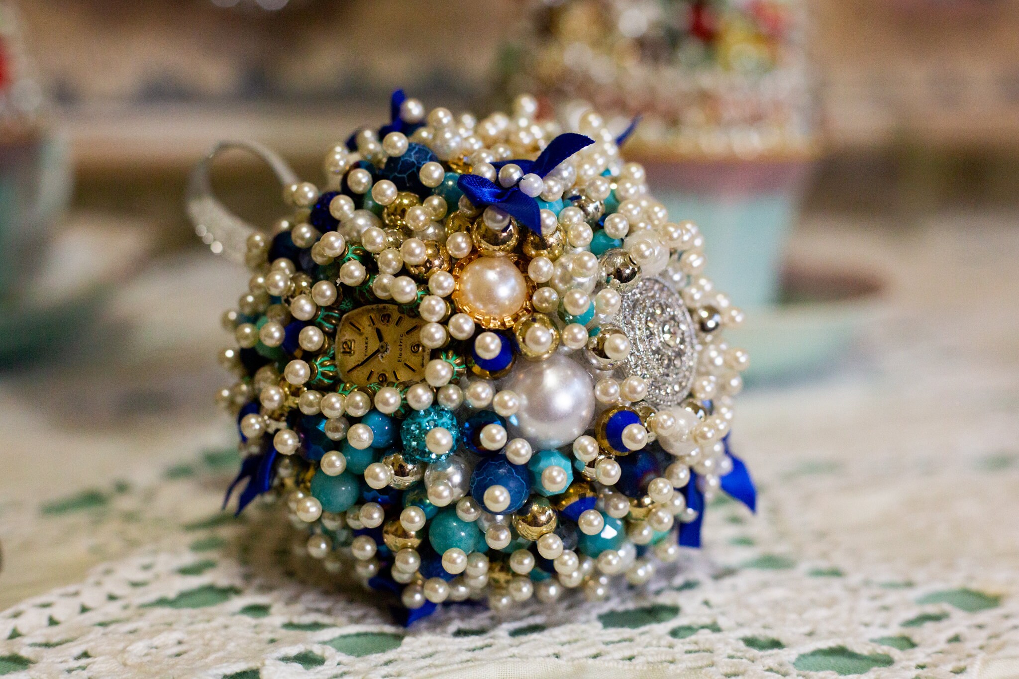 Large Custom Ornament: Vintage Jewelry, Gifts, Handmade, Ornaments