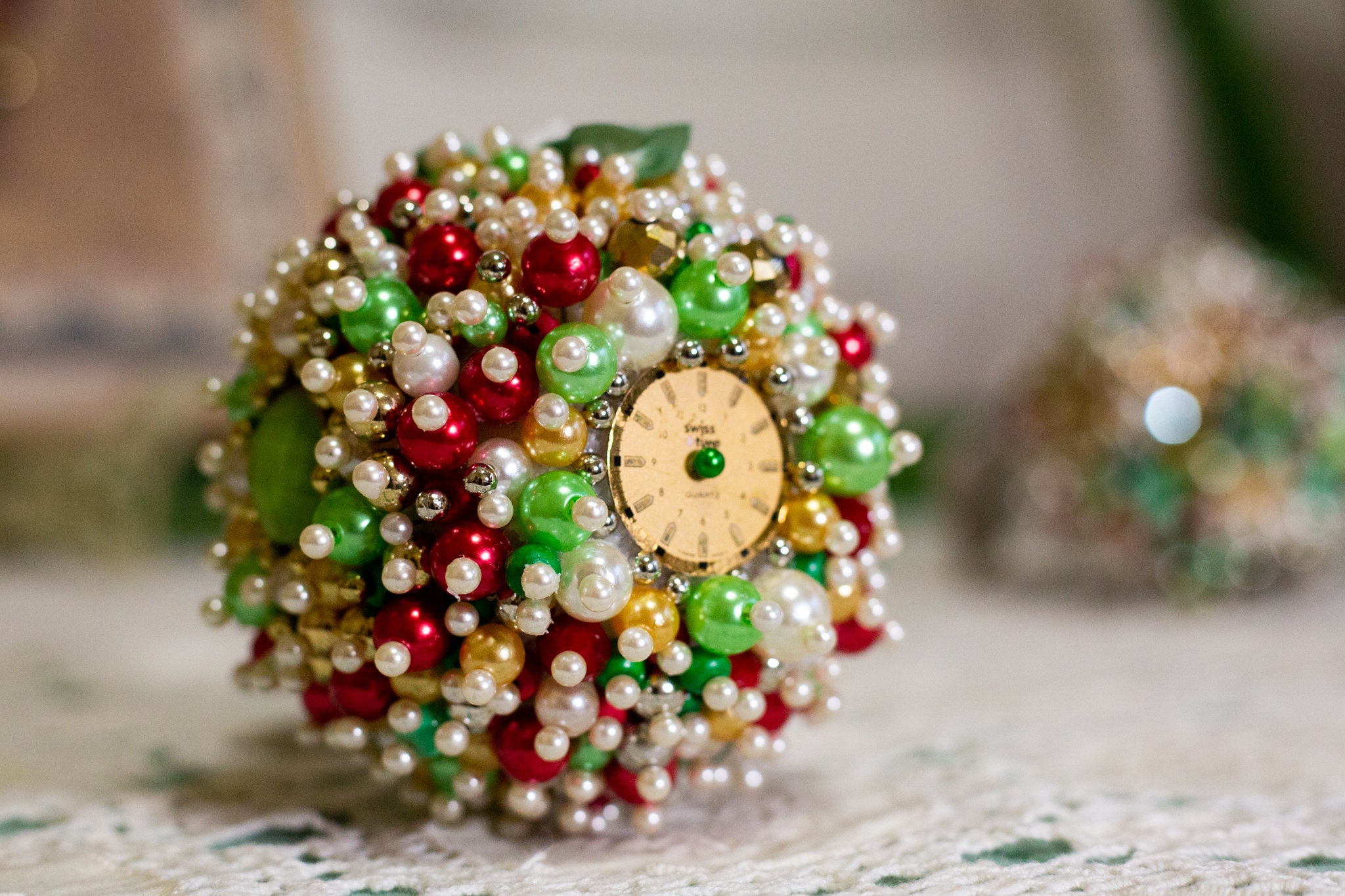 Large Custom Ornament: Vintage Jewelry, Gifts, Handmade, Ornaments