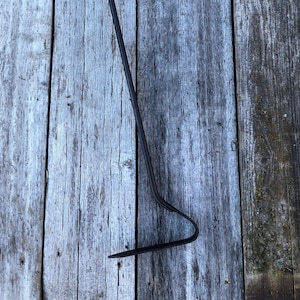 Blacksmith Made Ash Rake - Metal Ember Mover