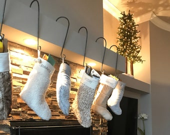 Percha para calcetines navideños de 18 pulgadas