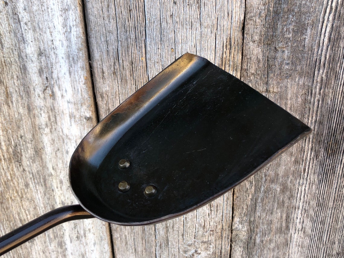 Fireplace Ash Shovel Blacksmith Made Hand Fire Iron Etsy