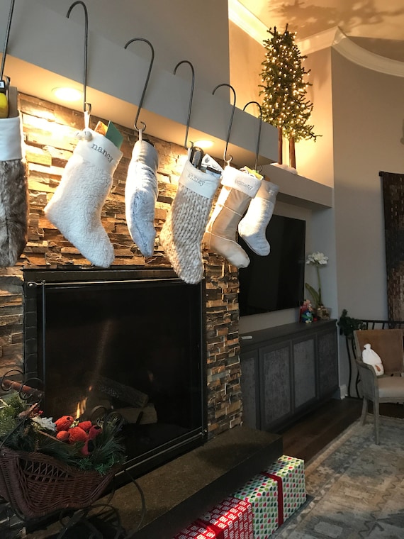 18 Large Christmas Stocking Hanger Vintage Christmas Etsy