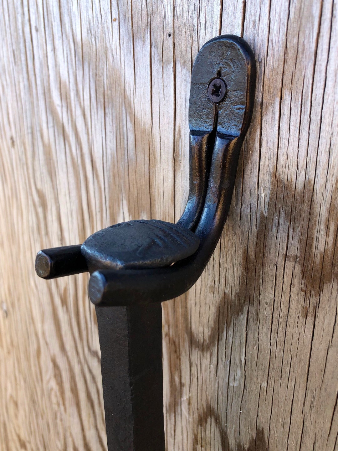 Metal Hook Hand Iron Fire Poker Hanger Railroad Etsy