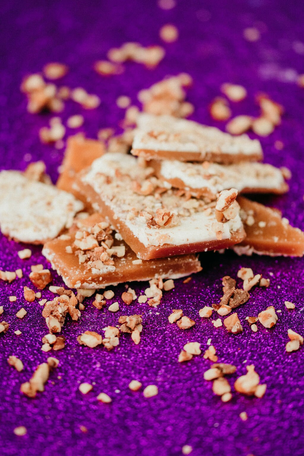 Tasty Good Toffee White Chocolate Pecan Toffee Handmade Etsy