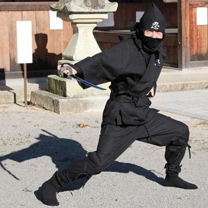 Japanese NINJA Suit Set / Ninja Costume / Ninja Cosplay / Samurai ...