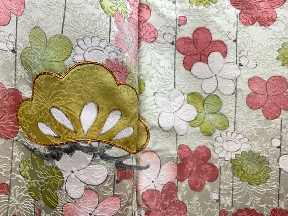 Japanese Silk Kimono Houmongi/ Silk Kimono Dress/