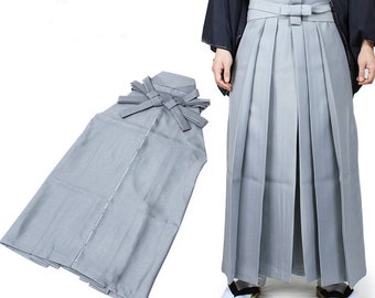 Japanese Men's  Hakama / NEW/ SAMURAI Costume/ Budo Cosplay/ Samurai Cosplay/ Gray