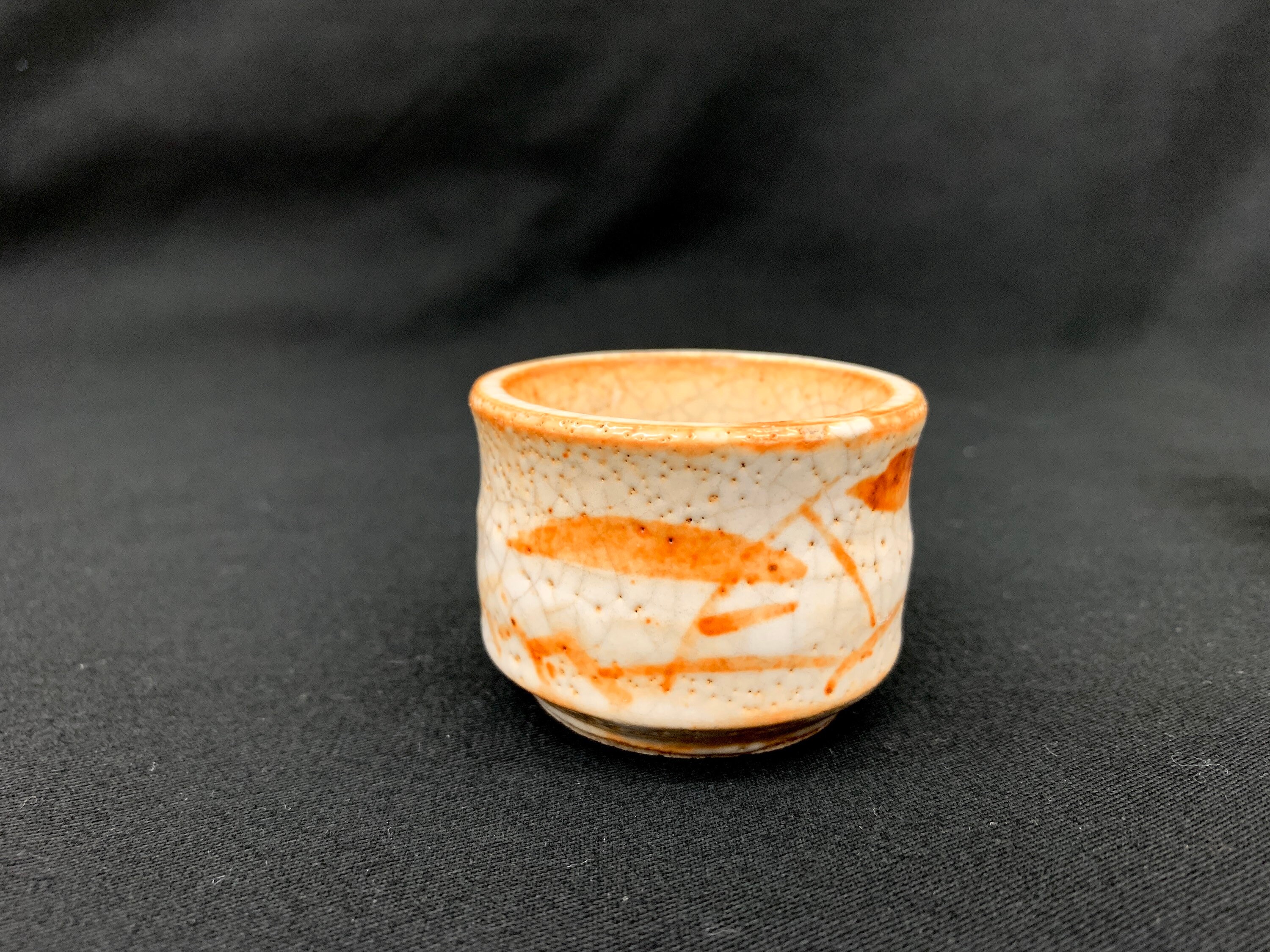 Japanese Ceramic Sake Cup/ Set of 3 Guinomi/ Hagi yaki/ Hagi Etsy