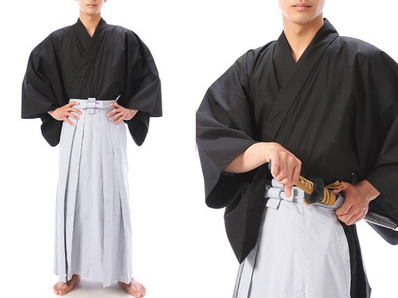 Ensemble hakama et kimono japonais pour homme / Costume de samouraï /  Cosplay Budo / Cosplay de samouraï/b - Etsy France