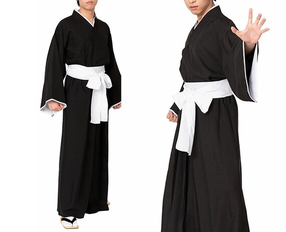 Hakama et kimono japonais homme Cosplay anime Deguisement samourai Cosplay Budo Deguisement samourai Etsy France