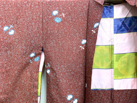 RARE!! Japanese Vintage Silk Kimono Haori Jacket /