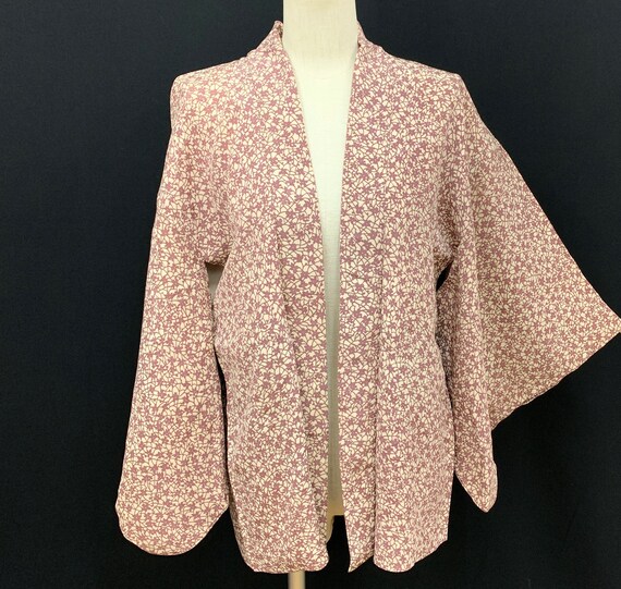 Japanese Kimono Haori/ Silk Haori Jacket/ Short Ki