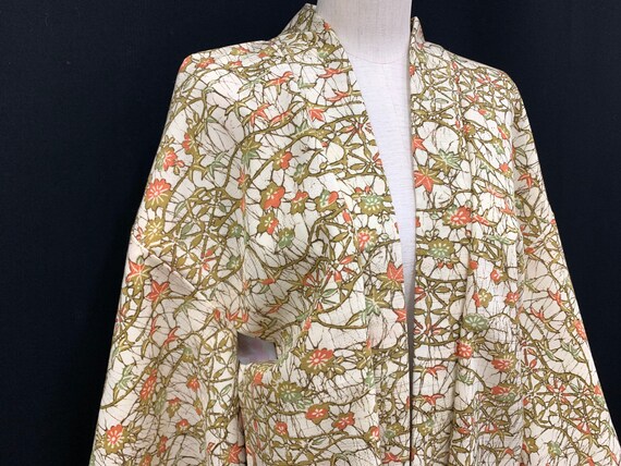 Japanese Silk Kimono Haori / Silk Haori Jacket / S