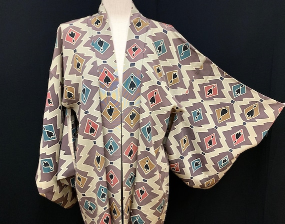 Japanese Silk Kimono Haori Jacket/ Silk kimono Jac