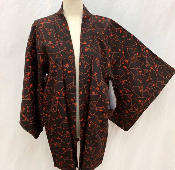 short silk kimono jacket