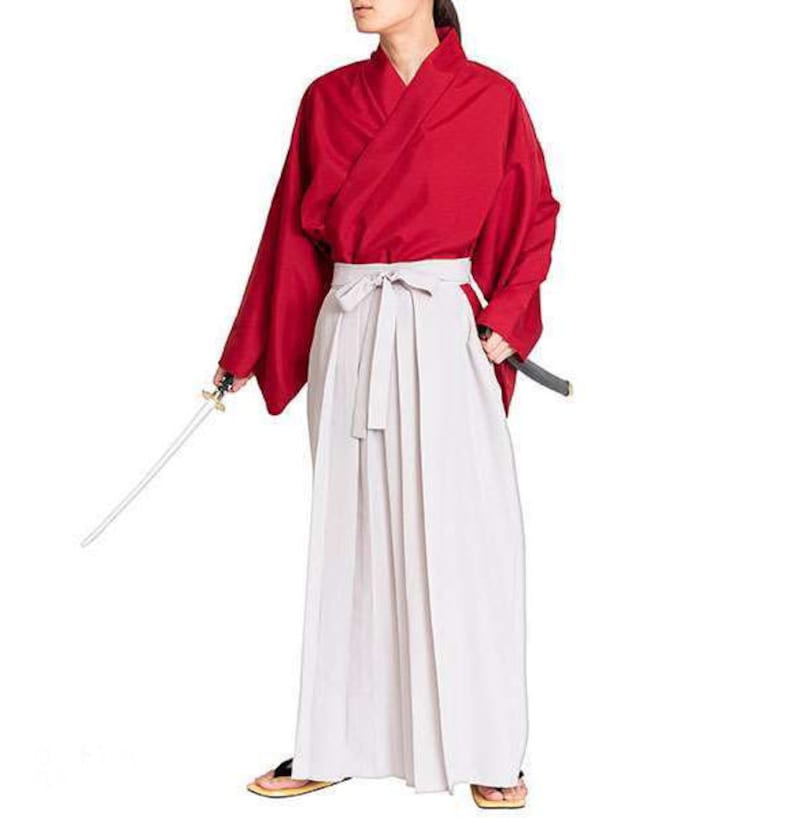Japanese Men's Hakama & Kimono Set / SAMURAI Costume / Etsy