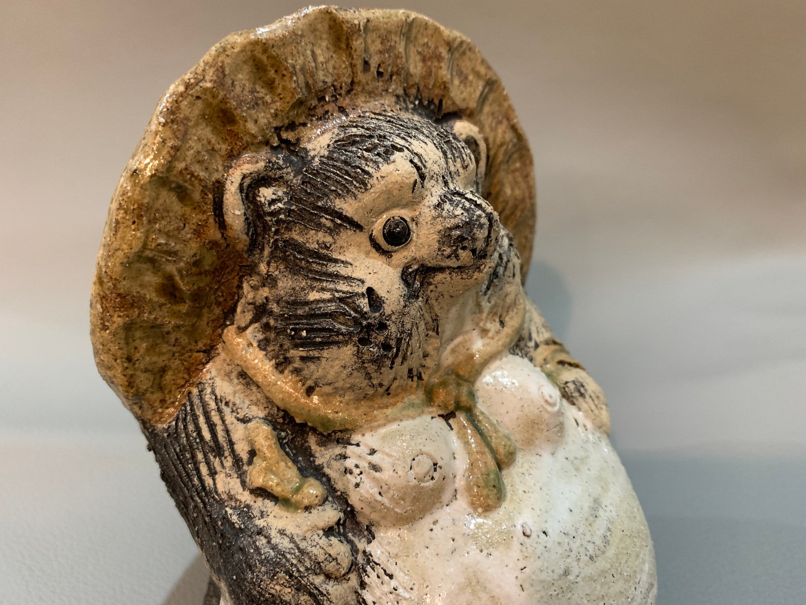 Tanuki Statue/ Japanese Shigaraki Ware/ Old Tanuki Statue/ Etsy