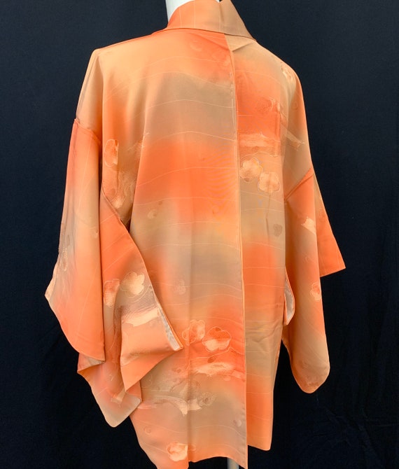 Japanese Silk Kimono Haori Jacket/ Sibori/ Silk ki