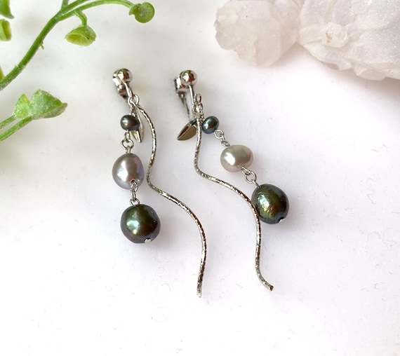 Akoya Pearl Earrings/ Natural Akoya Pearl Earrings/ Japanese Akoya Pearl/ from Japan/ 073004　　