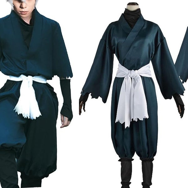 Hakama & Kimono set/ Black/ JIGOKURAKU Cosplay/ SAMURAI Costume/ Budo Cosplay / Samurai Costume