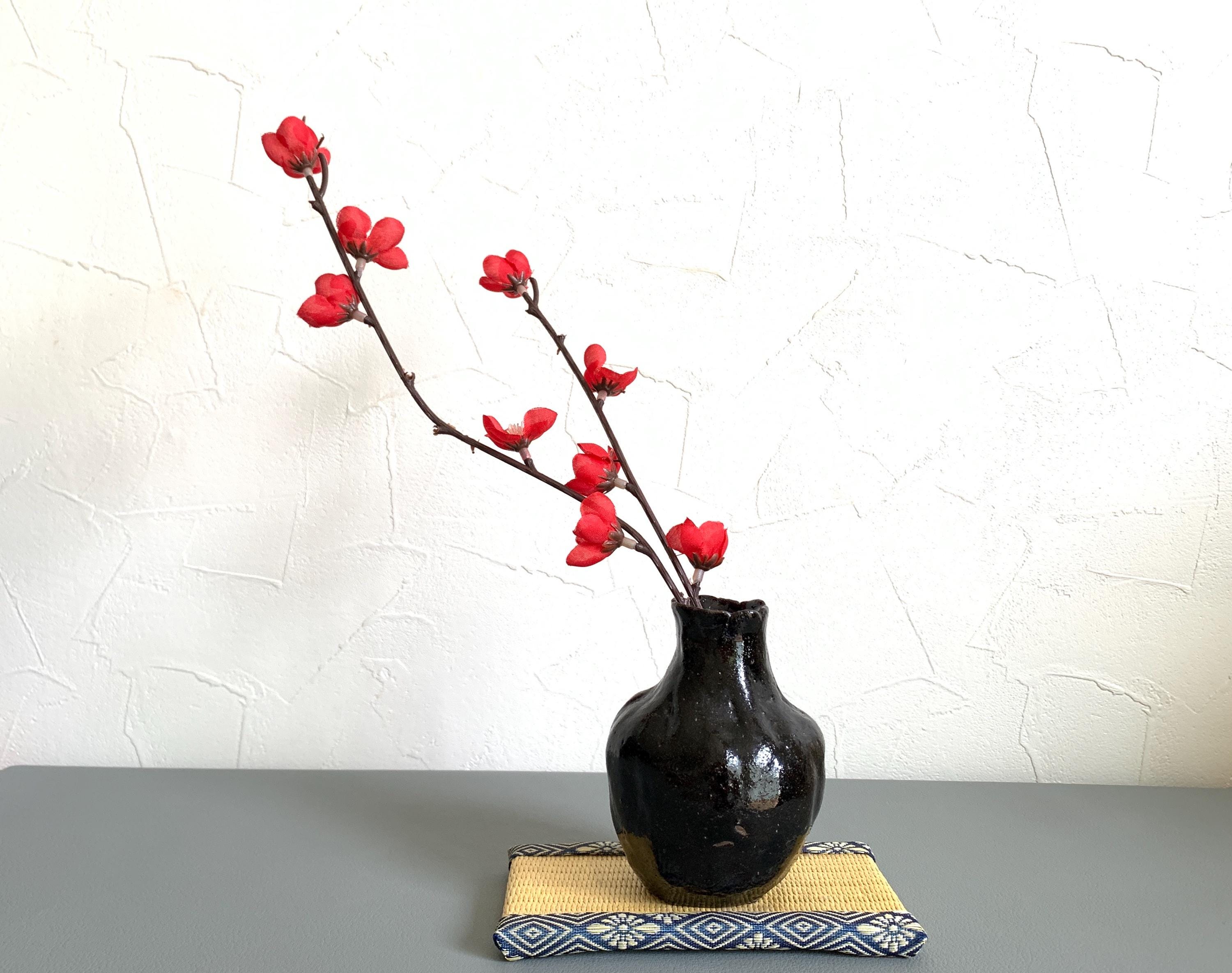 波状模様　陶器　花瓶　壺　和室に 陶器 花瓶 17.0×16.0×高さ29.5cm 信楽焼 日本製 壺 和風
