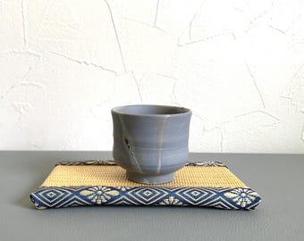 青備前焼 ぐい呑み 陶器 手作り 湯呑み 天然釉 0424a - Etsy