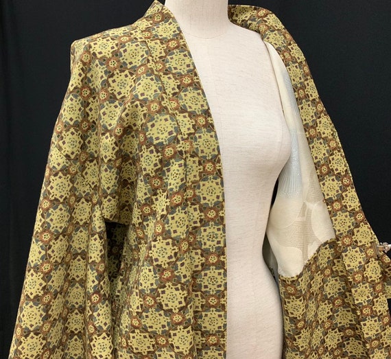 Japanese Kimono Haori / Silk Haori Jacket/ Tsumugi