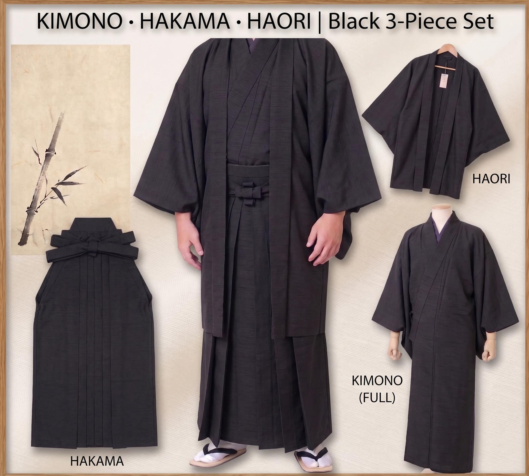 Black Haori Men - Etsy