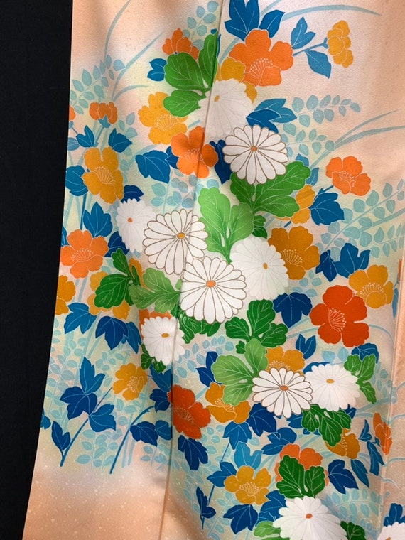 Japanese Kimono Houmongi/ Silk Kimono Dress / RINZ