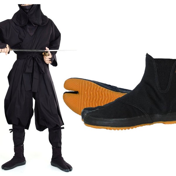Ninja Samurai Boots/ Jikatabi/ Shoes for YASUKE/ NEW/ SAMURAI Costume/ Budo / Yasuke Cosplay/ Ninja