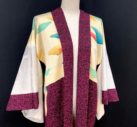 Japanese Vintage Kimono Haori / Silk Haori Jacket