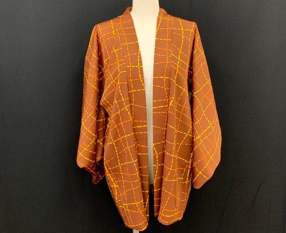 Japanese Silk Kimono Haori / Silk Haori Jacket / S