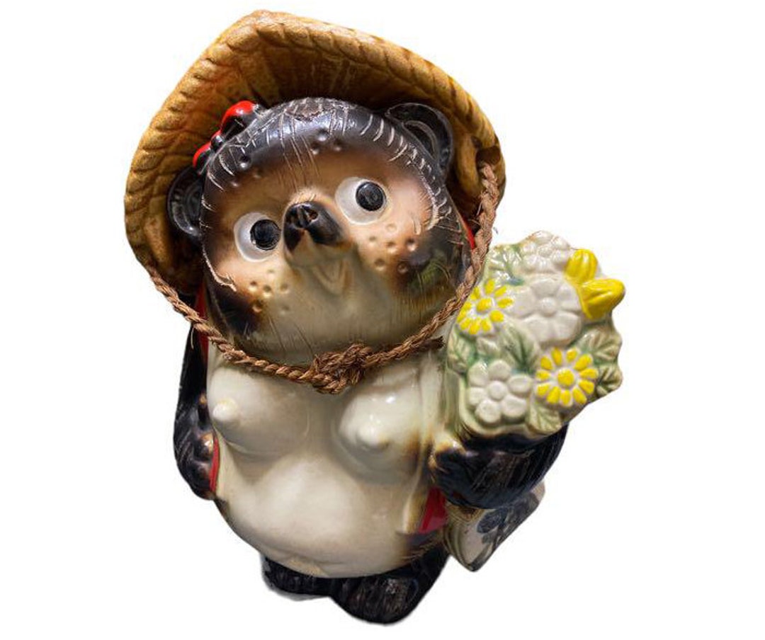 Tanuki Statue/ Japanese Shigaraki Ware/ Tanuki Statue With Etsy