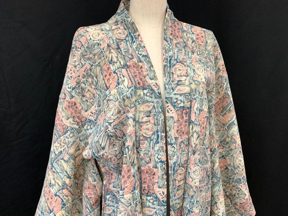 Japanese Silk Kimono Haori / Silk Haori Jacket / S