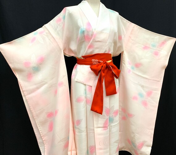High Quality!! Japanese FURISODE Kimono Juban/ Sil