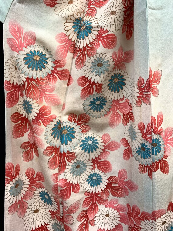 Japanese Silk Kimono Houmongi/ Vintage Silk Kimono