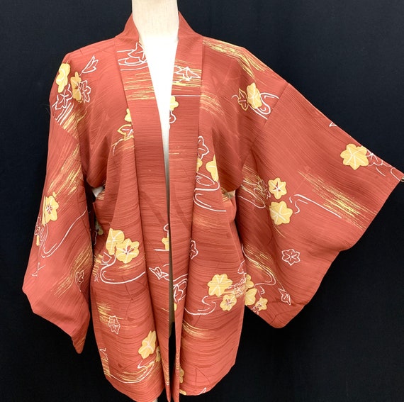 Japanese Silk Kimono Haori/ Silk Haori Jacket / Sh