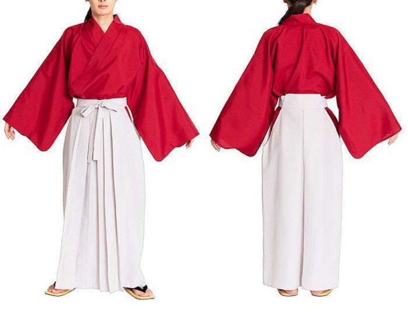 Japanese Men's Hakama & Kimono Set / SAMURAI Costume / Etsy